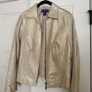 Vintage metallic iridescent blazer